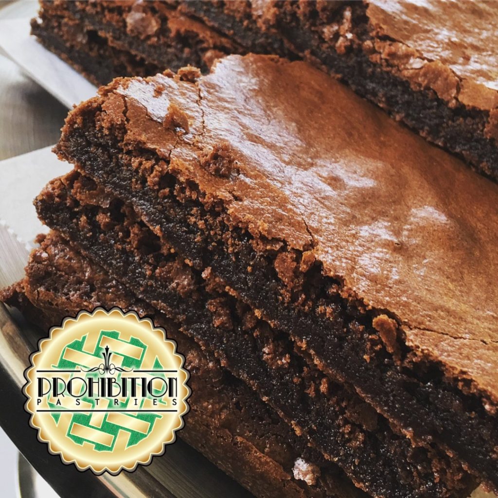 Lavendar Bitters Brownies - Prohibition Pastries