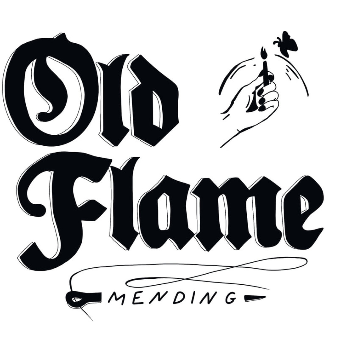 Old Flame Mending Logo (Gift Guide)