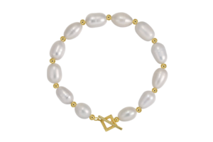 Minimo Golden Axis Pearl Bracelet